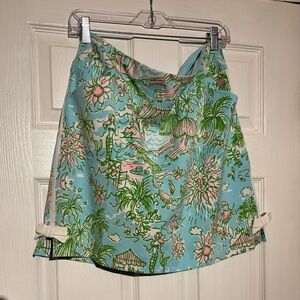 Lilly Pulitzer Blue and Pink Tropical Skort